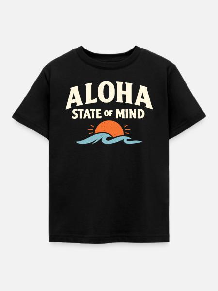 Aloha-Geisteszustand - Kinder T-Shirt - Schwarz