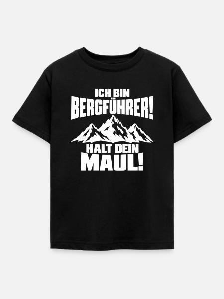Ich bin Bergführer - weiss - Kinder T-Shirt - Schwarz