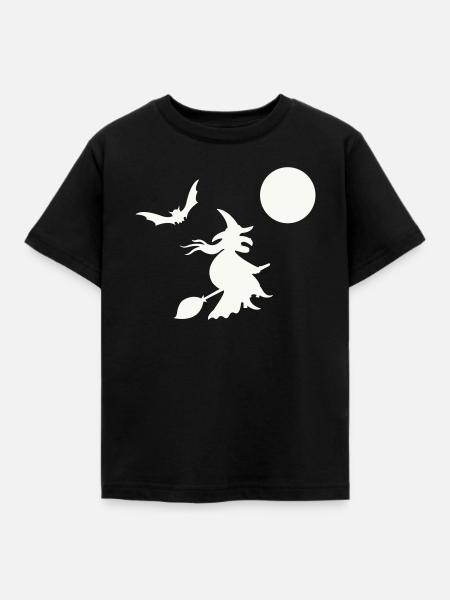 hexe_halloween- - Kinder T-Shirt - Schwarz