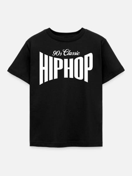 90er-Jahre-Classic-Hip-Hop-Logo - Kinder T-Shirt - Schwarz