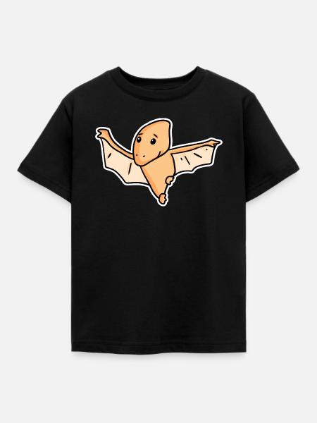 Dinosaurier Vogel Kinder - Kinder T-Shirt - Schwarz