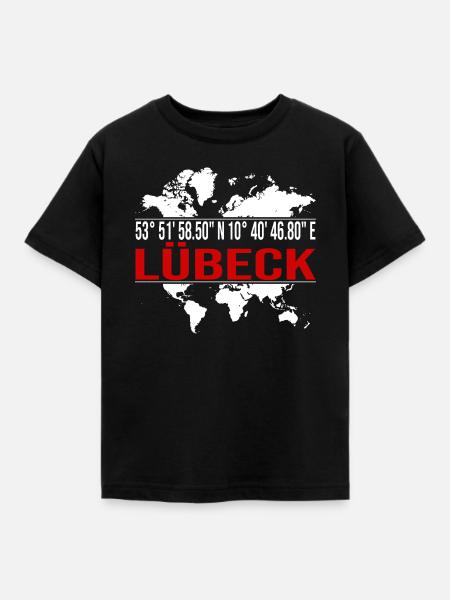 Lübeck - Kinder T-Shirt - Schwarz