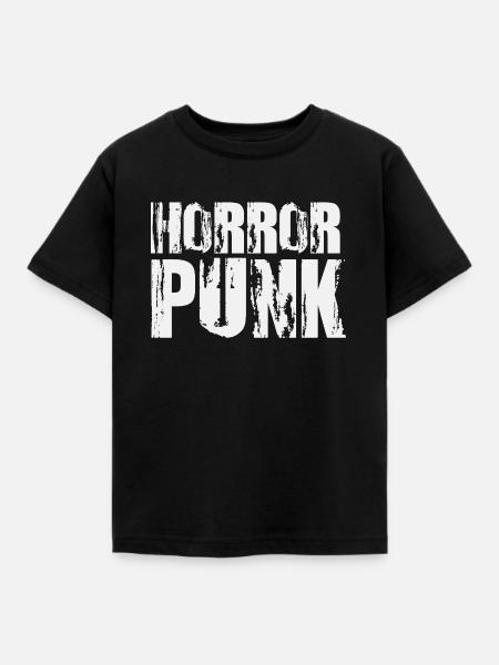 Horror Punk Stressed Text - Kinder T-Shirt - Schwarz