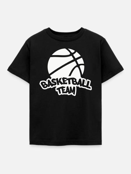 Basketball Team Logo - Kinder T-Shirt - Schwarz