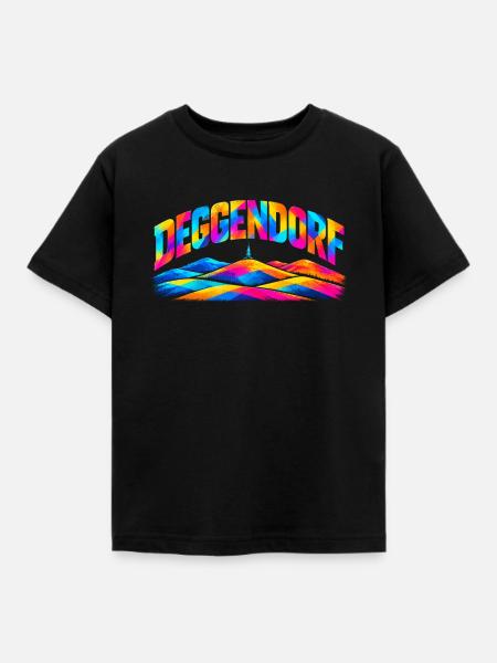 Deggendorf - Kinder T-Shirt - Schwarz