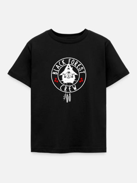 Black Forest Crew - Kinder T-Shirt - Schwarz