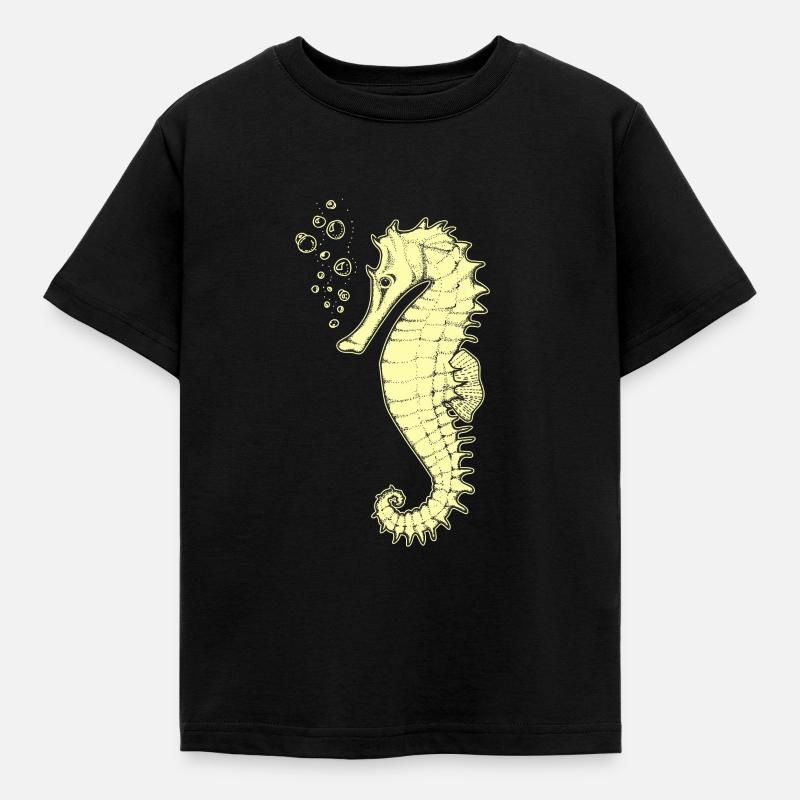 hippocampe - T-shirt Enfant - noir