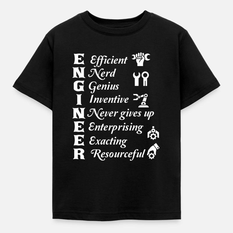 Engineer Things About Engineer - Kids' T-Shirt - black