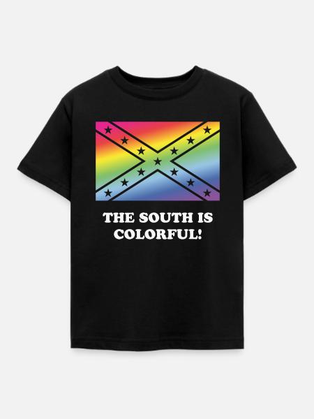 Der Süden ist bunt! - Kinder T-Shirt - Schwarz