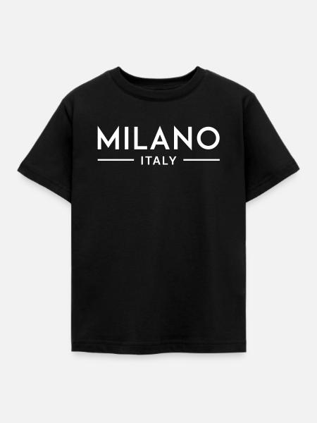 Mailand, Italien - Kinder T-Shirt - Schwarz