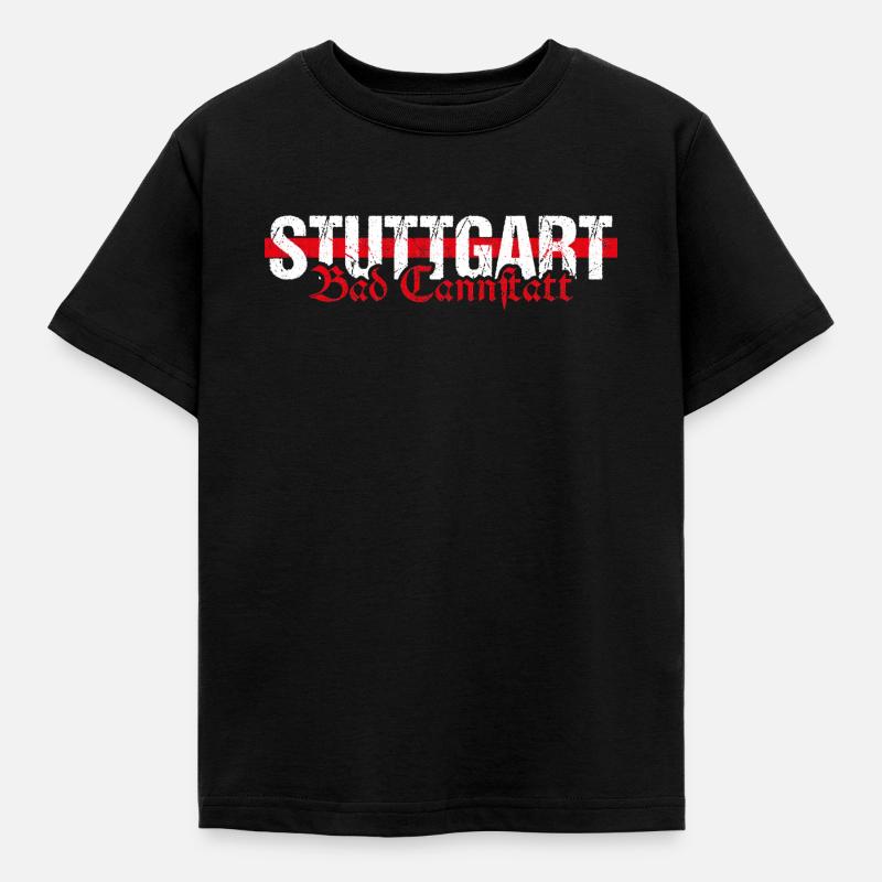 Stuttgart Bad Cannstatt altdeutsch - Kinder T-Shirt - Schwarz