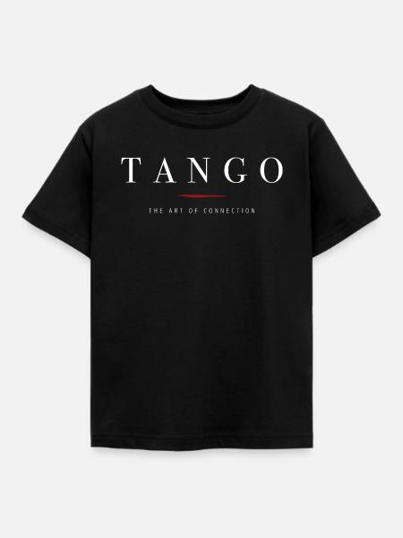 Tango the art of connection - Kinder T-Shirt - Schwarz