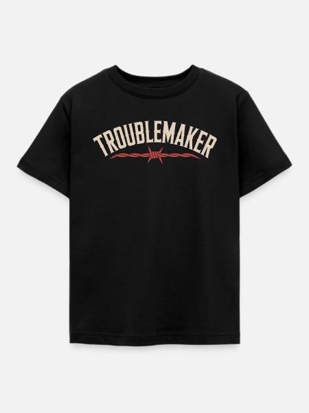 Troublemaker Frechdachs Rabauke Geschwister Kinder - Kinder T-Shirt - Schwarz