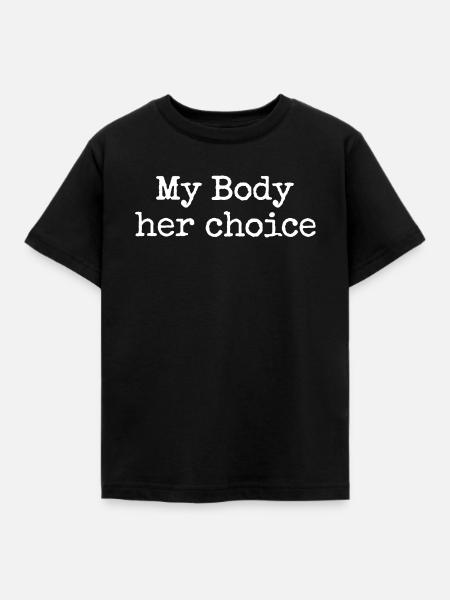 Selbstbestimmung Symboldruck - Kinder T-Shirt - Schwarz