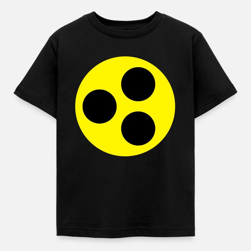 Blindenzeichen - Kinder T-Shirt - Schwarz