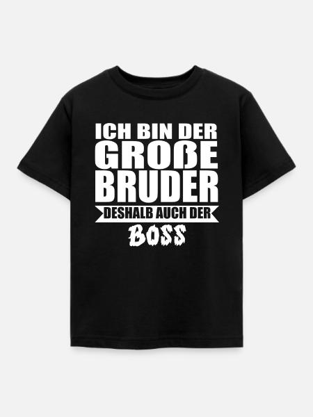 Großer Bruder - Kinder T-Shirt - Schwarz