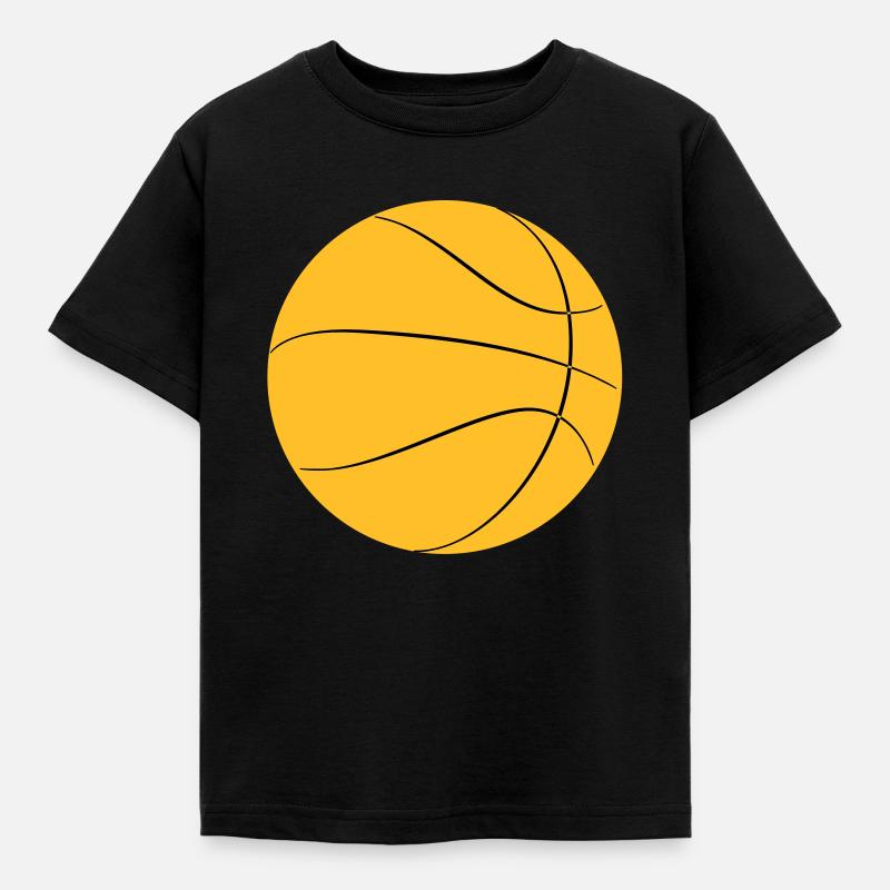 basketball - Kinder T-Shirt - Schwarz