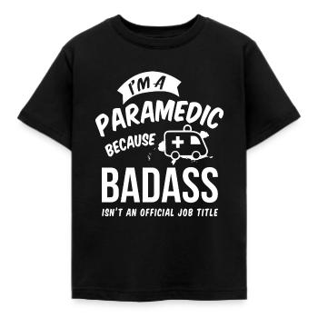 Sanitäter Rettungsdienst Geschenkidee - Kinder T-Shirt - Schwarz - Vorne - AI Model Kid Female (0cm)