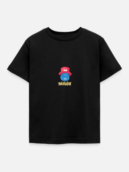 Chopper - One Piece - Hut / Tasche - Kinder T-Shirt - Schwarz