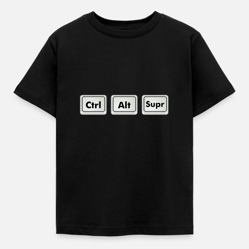Ctrl-Alt-Supr - T-shirt Enfant - noir