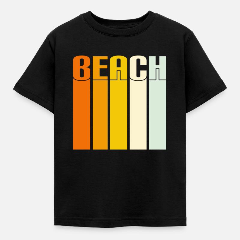 Beach - Kinder T-Shirt - Schwarz