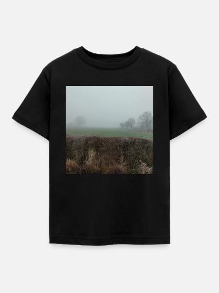 Nebel - Kinder T-Shirt - Schwarz