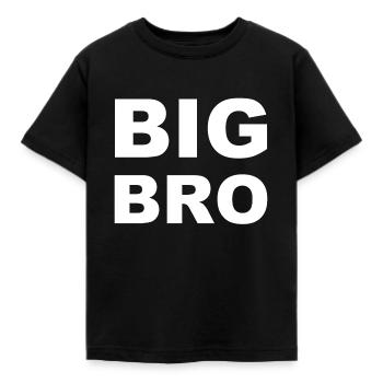 big bro - Kinder T-Shirt - Schwarz - Vorne - AI Model Kid Female (0cm)