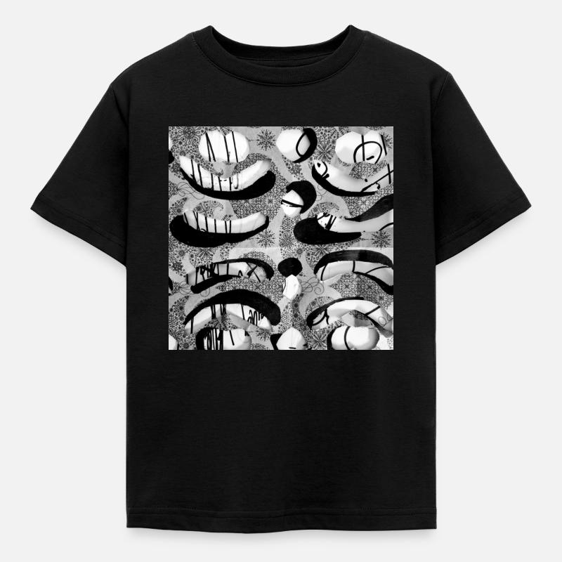 Pattern - Kids' T-Shirt - black