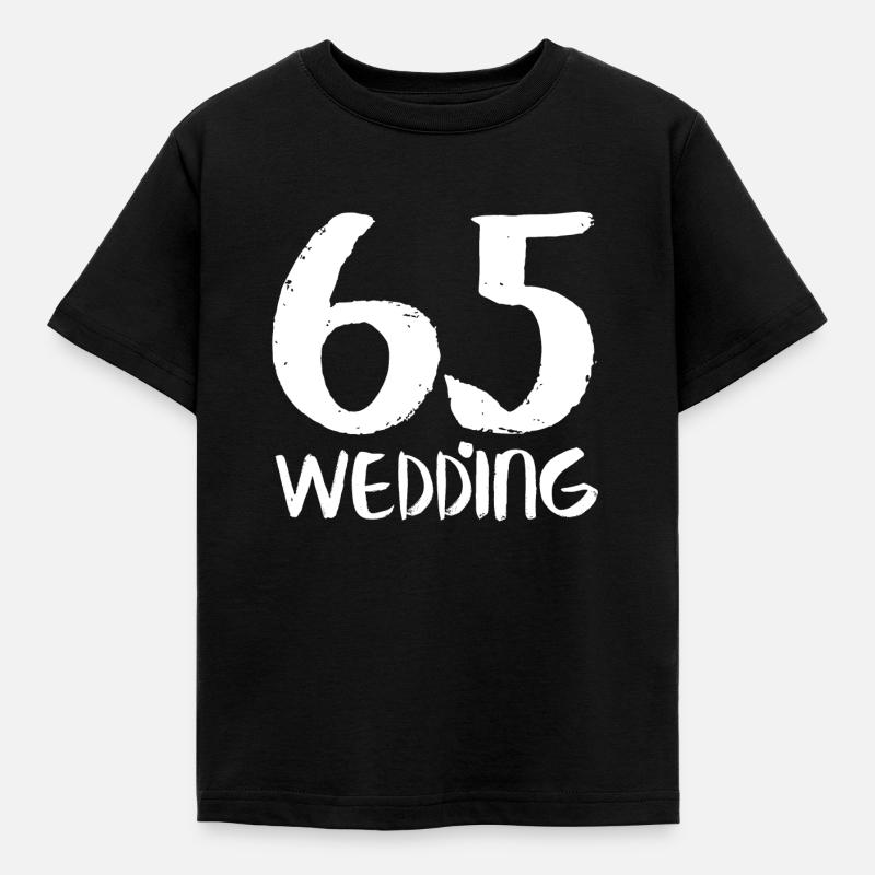 65 wedding - Kinder T-Shirt - Schwarz