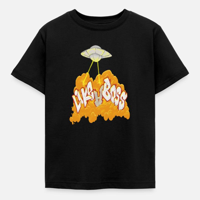 UFO Explosion  - Kinder T-Shirt - Schwarz