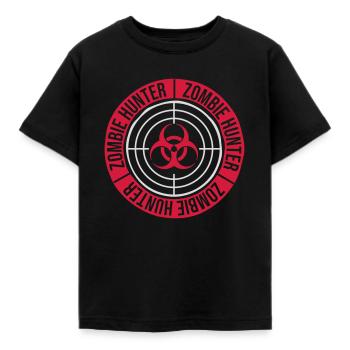 Chasseur de zombies Citation d’Halloween - T-shirt Enfant - noir - Devant - AI Model Kid Female (0cm)