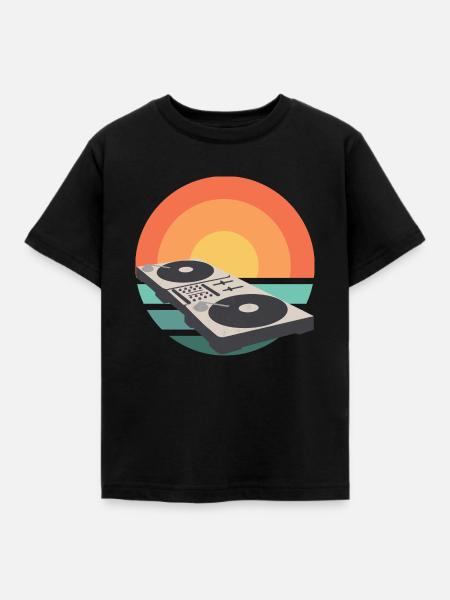 DJ Mischpult SunSet Mixer - Kinder T-Shirt - Schwarz