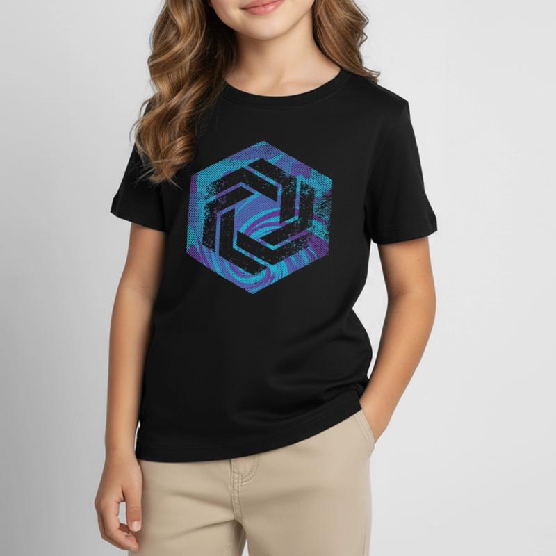 Hexagon-Programmierung Programmierer Codierung geometrisch Kinder T-Shirt