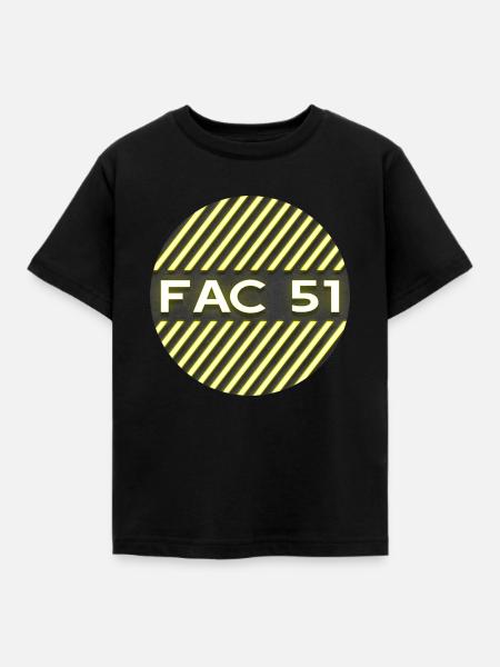 FAC51 - Kinder T-Shirt - Schwarz