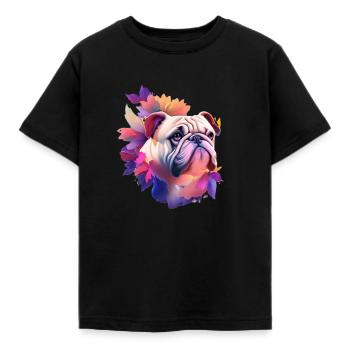Bouledogue - T-shirt Enfant - noir - Devant - AI Model Kid Female (0cm)