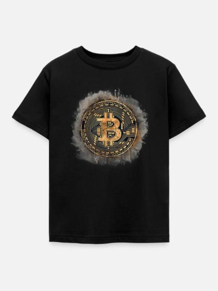 Bitcoin - Kinder T-Shirt - Schwarz