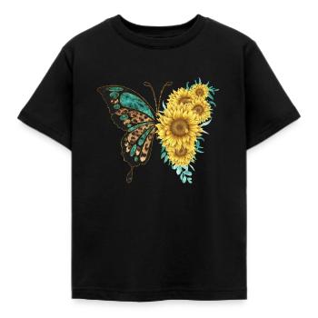 Papillon - T-shirt Enfant - noir - Devant - AI Model Kid Female (0cm)