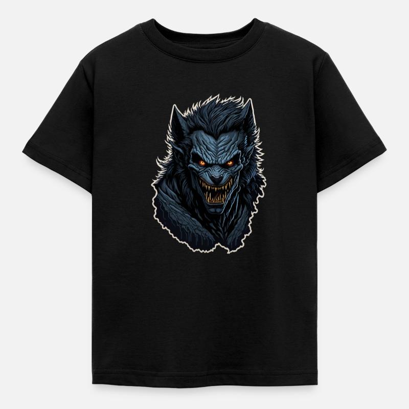 Werwolf - Kinder T-Shirt - Schwarz