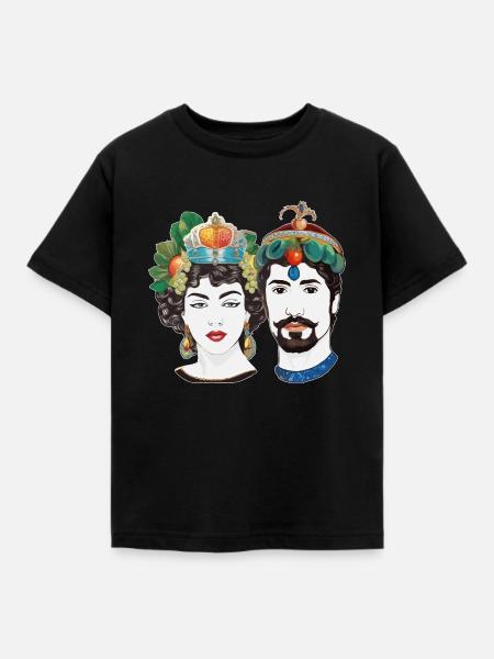 teste di moro - Kinder T-Shirt - Schwarz