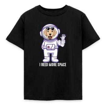 Ich brauche mehr Raum - Kinder T-Shirt - Schwarz - Vorne - AI Model Kid Female (0cm)