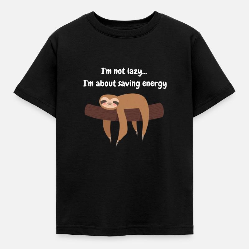Bradypus - Kinder T-Shirt - Schwarz