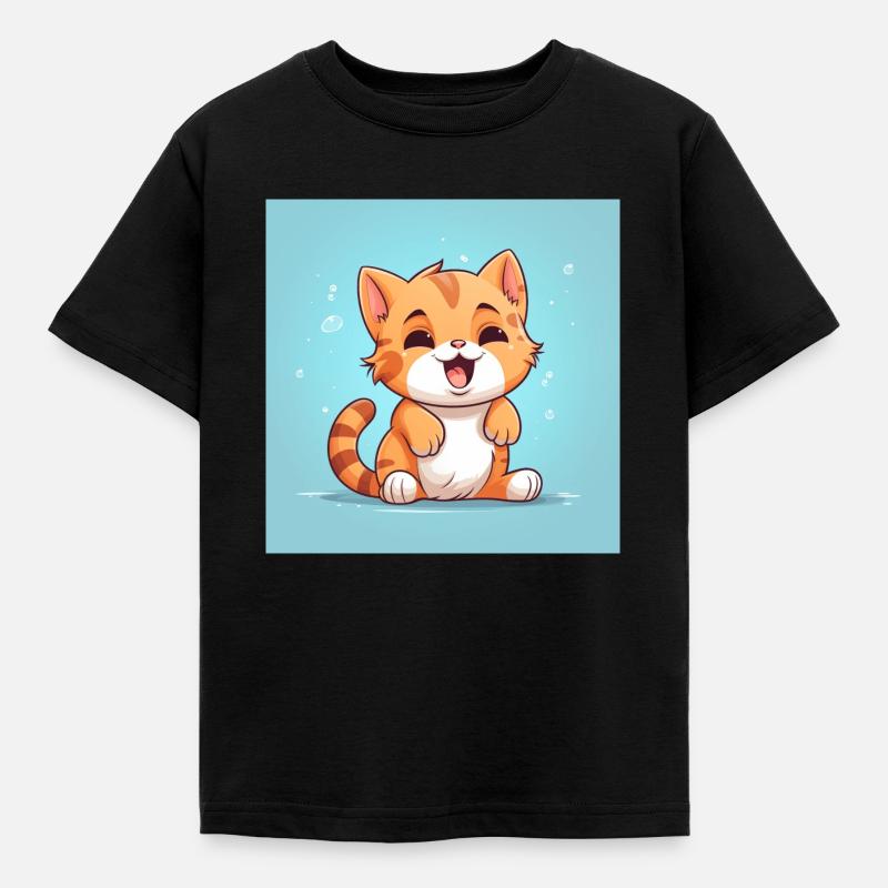 Samtpfötchen - Kinder T-Shirt - Schwarz