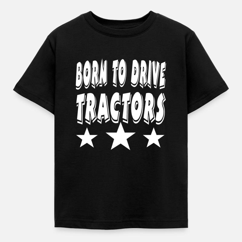 Traktor - Kinder T-Shirt - Schwarz