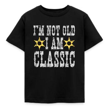 Je ne suis pas vieux, je suis un classique - T-shirt Enfant - noir - Devant - AI Model Kid Female (0cm)