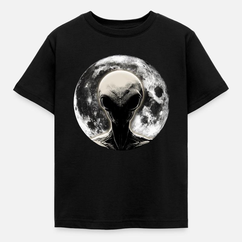 Clair de lune extraterrestre - T-shirt Enfant - noir