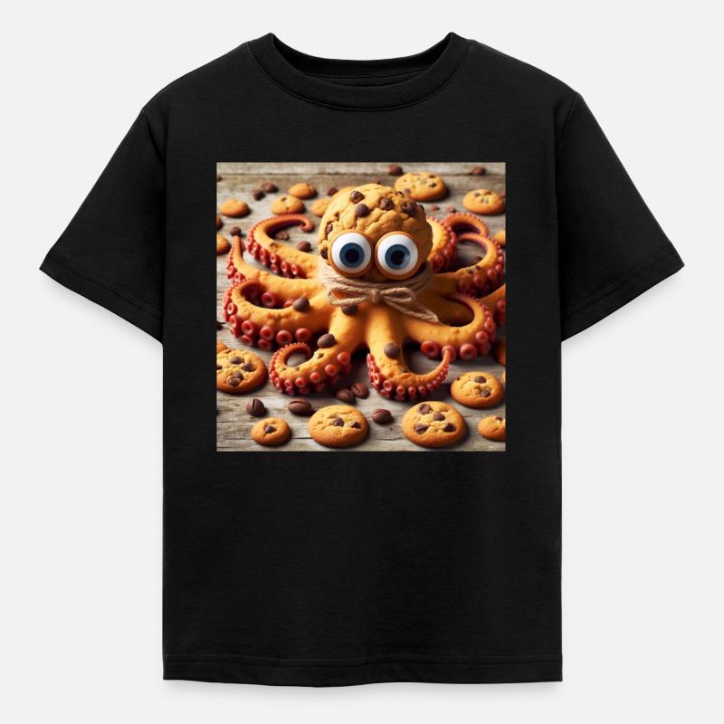 Cookiekrake - Kinder T-Shirt - Schwarz