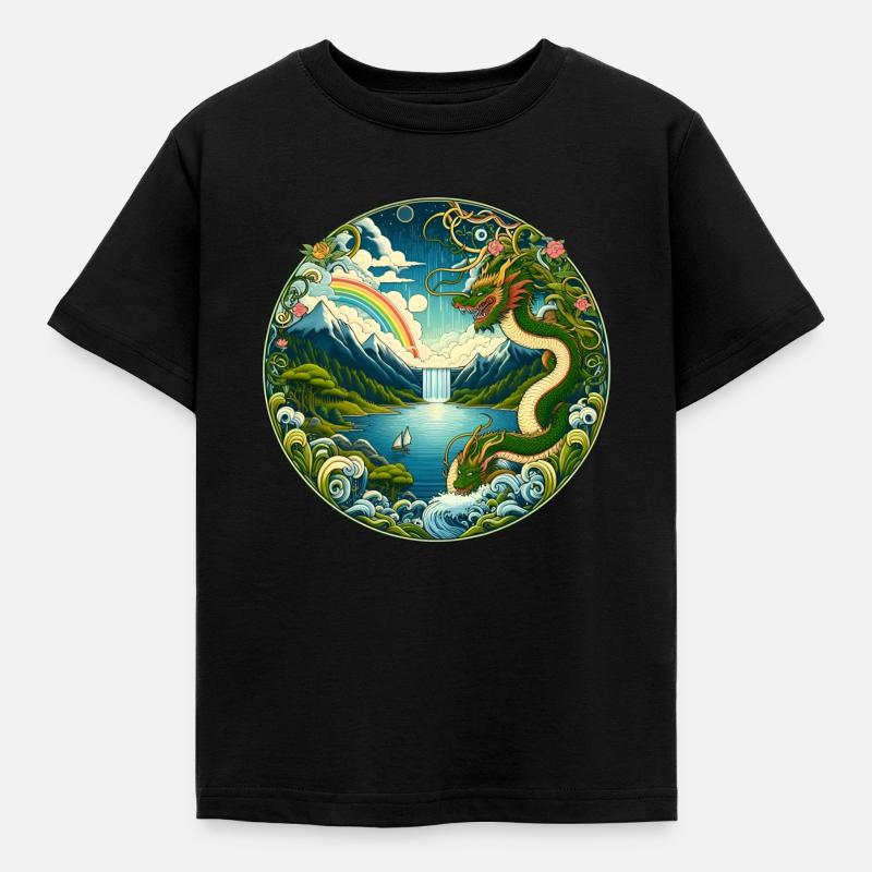 Conte de fées chinois - T-shirt Enfant - noir