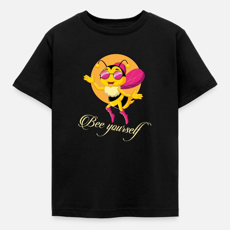 Biene Bee Motivazionale - BEE Yourself - Maglietta per bambini - nero