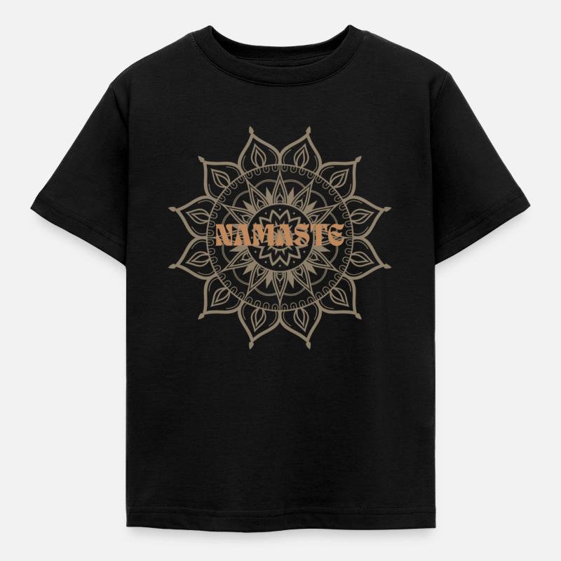 NAMASTE - Kinder T-Shirt - Schwarz