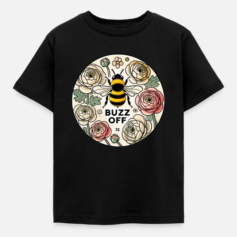 Buzz Off Bee - T-shirt Enfant - noir